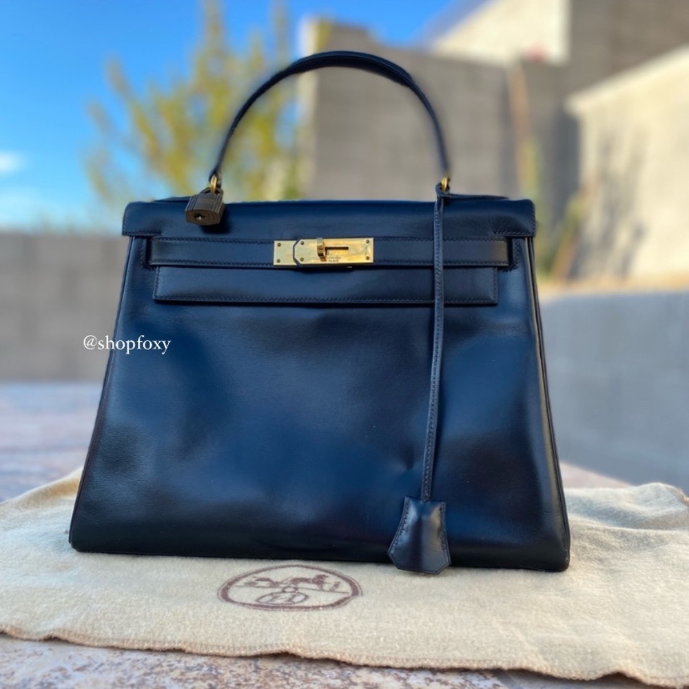 SOLD Hermès Kelly 28 Retourne Satchel 1970s - Picture 1 of 16